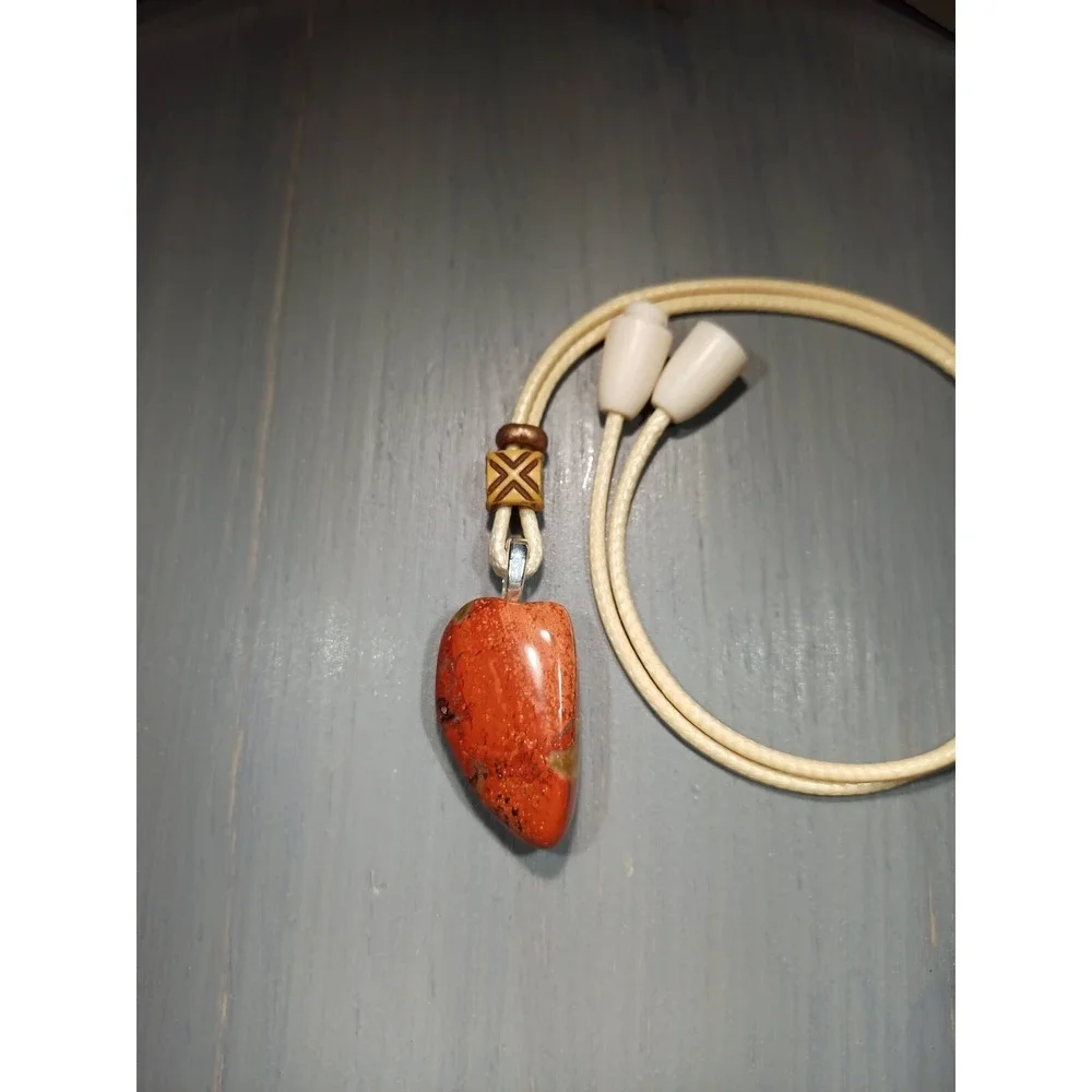 Brecciated Jasper - Tumbled Stone Necklace